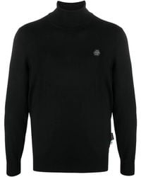 Philipp Plein - Roll-Neck Merino Wool Jumper - Lyst