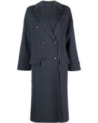 Brunello Cucinelli - Monili Bead-embellished Wool-cashmere Coat - Lyst
