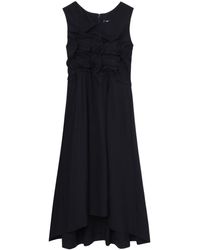 COMME DES GARÇON BLACK - Pleat-detail Sleeveless Midi Dress - Lyst