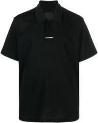 Givenchy - Logo-plaque Cotton Polo Shirt - Lyst