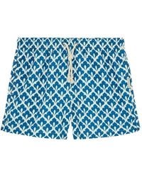 GASSA D'AMANTE - Sanremo Geometric-Print Drawstring Swim Shorts - Lyst