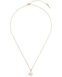 Michael Kors - Pavé Logo-Charm Necklace - Lyst