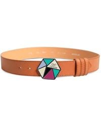 Gianfranco Ferré - Hexagon-Buckle Leather Belt - Lyst