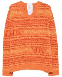 JULIE KEGELS - Fair Isle Panelled Sweater - Lyst