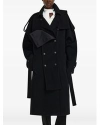 Ferragamo - Double Breasted Oversize Coat - Lyst