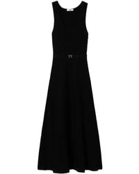 Twinset - Maxikleid mit Gürtel - Lyst