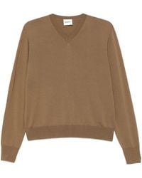 KHAITE - V-Neck Sweater - Lyst