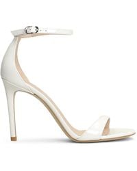 Stuart Weitzman - Leather Ankle-Strap Sandals - Lyst