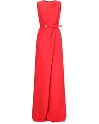 Max Mara - Drape-Detail Belted Jumpsuit - Lyst
