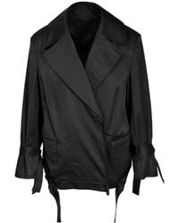 Ioana Ciolacu - Fold Tie-Fastening Jacket - Lyst