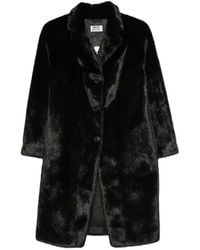 Betta Corradi - Faux-Fur Notch-Lapel Coat - Lyst