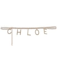 Chloé - Cinturón De Cadena Con Letras - Lyst