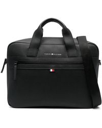 Tommy Hilfiger - Logo-Plaque Laptop Bag - Lyst