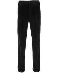 PT Torino - Pleated Corduroy Trousers - Lyst