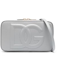 Dolce & Gabbana - Sac à bandoulière en cuir à logo embossé DG - Lyst