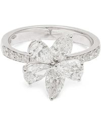 Zydo - Diamond Flower Ring - Lyst