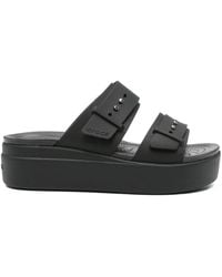 Crocs™ - Brooklyn Platform Double-Buckle Sandals - Lyst