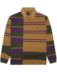South2 West8 - Rugger Patterned Long-Sleeve Polo Shirt - Lyst
