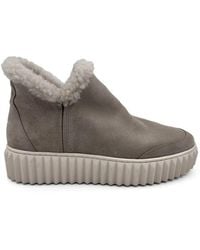 Voile Blanche - Luna Shearling-Trim Ankle Boots - Lyst
