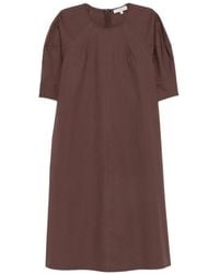 Antonelli - Pleated-Detail Short-Sleeve Dress - Lyst