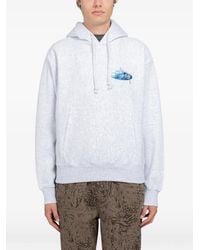Stussy - Logo-Print Hoodie - Lyst