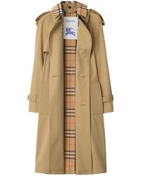 Burberry - Gabardina con solapa de muesca - Lyst