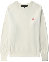 Rag & Bone - Logo-embroidered Cotton Sweatshirt - Lyst