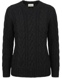 P.A.R.O.S.H. - Cable-Knit Sequin-Embellished Sweater - Lyst