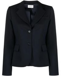P.A.R.O.S.H. - Notched-Lapels Single-Breasted Blazer - Lyst