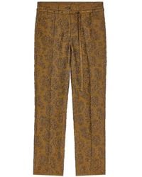 Dries Van Noten - Slim-Leg Jacquard Pants - Lyst