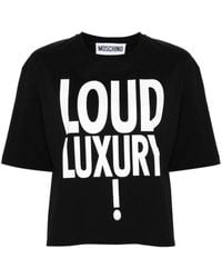 Moschino - Camiseta con eslogan estampado - Lyst
