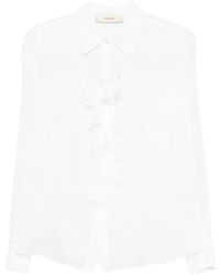 Jucca - Camisa Con Volantes En El Cuello - Lyst