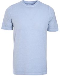 120% Lino - Mélange-Effect Crew-Neck T-Shirt - Lyst