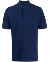Vince - Piqué Cotton Polo Shirt - Lyst