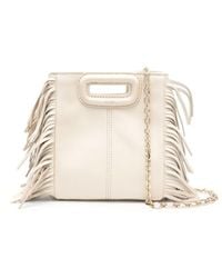 Maje - Small M Fringed Leather Bag - Lyst