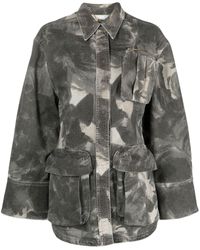 Blumarine - Jean Camouflage-print Jacket - Lyst