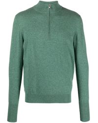 Ballantyne - Short-Zip Cashmere Jumper - Lyst