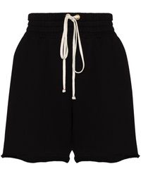 Les Tien - Drawstring Cotton Shorts - Lyst
