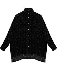 Chrome Hearts - Mahal Kita Monogram Cross Velvet Shirt - Lyst