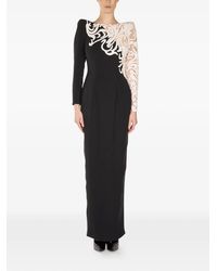 ARAFTU - Long-Sleeve Lace-Detail Maxi Dress - Lyst
