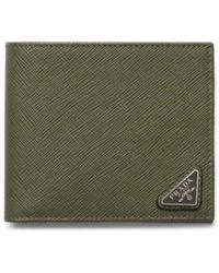 Prada - Saffiano Leather Bi-Fold Wallet - Lyst