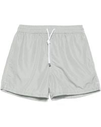 Fedeli - Madeira Drawstring Patterned Swim Shorts - Lyst
