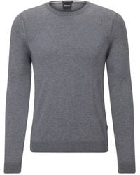BOSS - Crew-Neck Long-Sleeve Jumper - Lyst