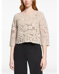 Betty Barclay - Crochet Sequin-Embellished Top - Lyst