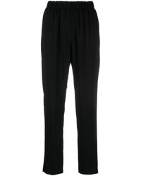 Forte Forte - Elasticated-waistband Tapered-leg Trousers - Lyst