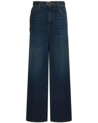 Twinset - Twin-Set Trousers Denim - Lyst