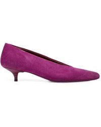 Marsèll - Suede Pointed-Toe Heeled Pumps - Lyst