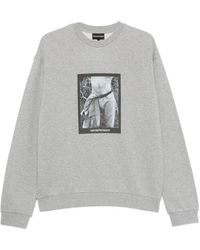 Emporio Armani - Graphic-Print Crew-Neck Sweatshirt - Lyst