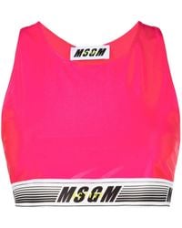 MSGM - Sport-Bh Met Logoband - Lyst