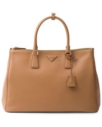 Prada - Extra Large Galleria Leather Bag - Lyst